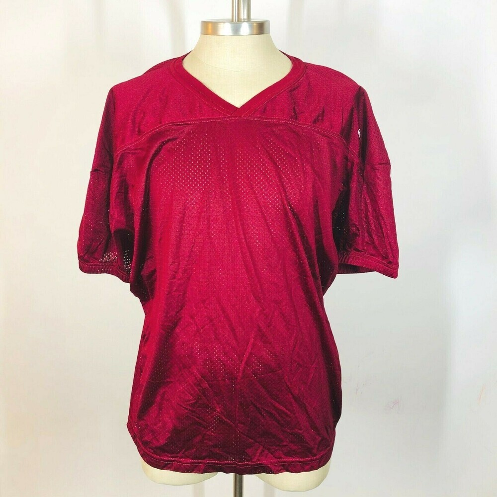 NWTs Rawlings Burgundy Red Nylon Ventilated Football Jersey 2X or 3X Men's Sport